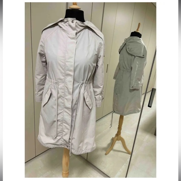 Rag & Bone rain gray Coat size 10 nautical coastal fisherman raining minimalist - Picture 1 of 12